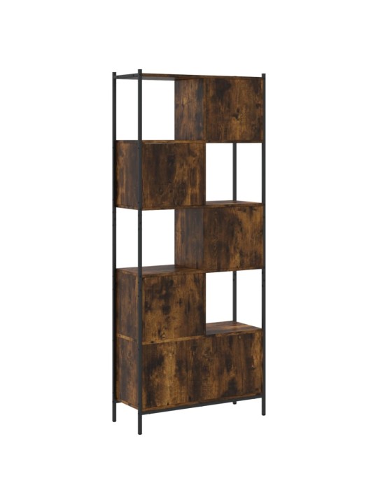 Knihovna kouřový dub 72 x 28 x 172 cm kompozitní dřevo