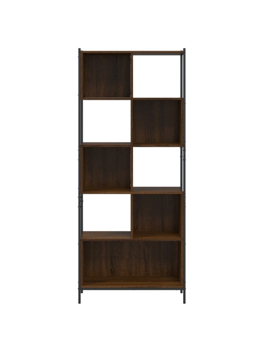 Knihovna hnědý dub 72 x 28 x 172 cm kompozitní dřevo