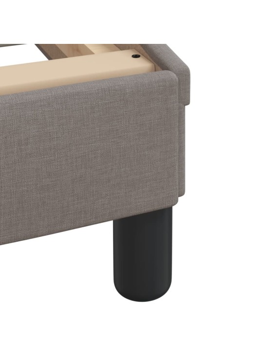 Rám postele bez matrací taupe 80x200 cm textil