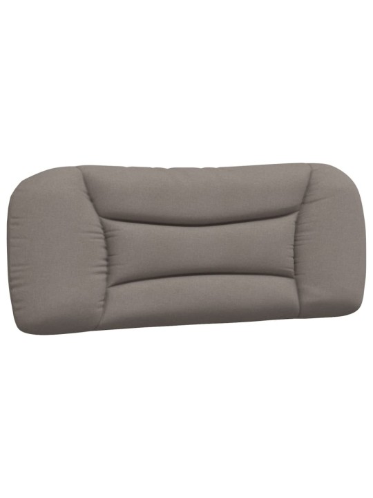 Rám postele bez matrace taupe 100 x 200 cm textil