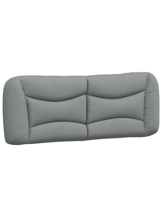 Rám postele bez matrace světle šedý 140 x 190 cm textil