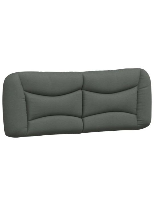 Rám postele bez matrace tmavě šedý 140 x 190 cm textil