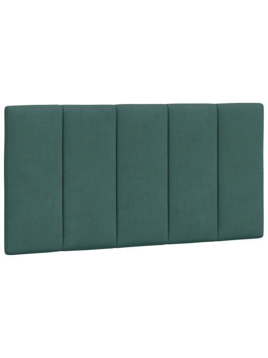 Rám postele bez matrace tmavě zelená 100 x 200 cm samet