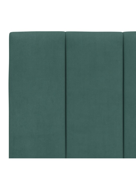 Rám postele bez matrace tmavě zelená 200 x 200 cm samet