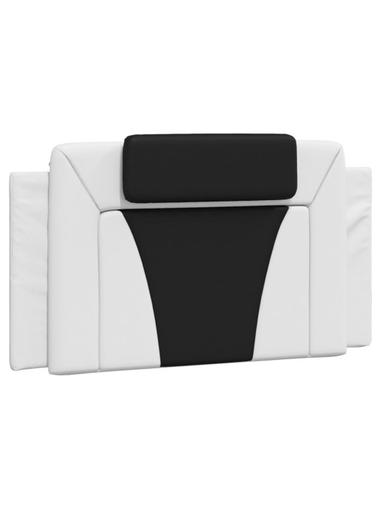 Rám postele s čelem bílý a černý 100 x 200 cm umělá kůže