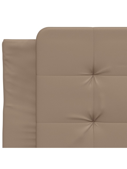 Rám postele s čelem cappuccino 90x190 cm umělá kůže