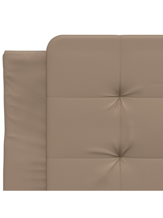 Rám postele s čelem cappuccino 90x200 cm umělá kůže
