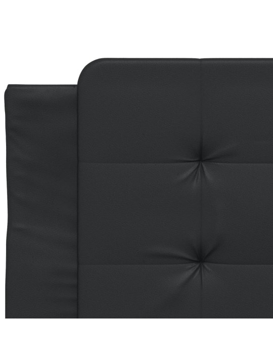 Rám postele s čelem černý 100x200 cm umělá kůže
