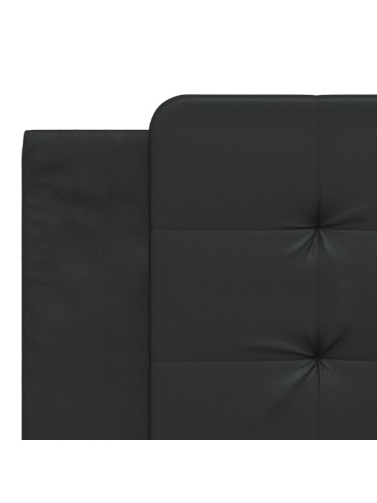 Rám postele s čelem černý 180x200 cm umělá kůže