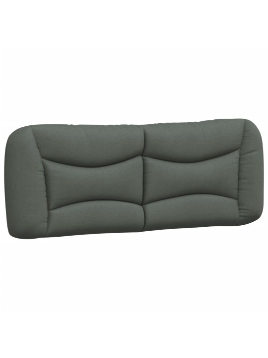 Rám postele s LED bez matrace Tmavě šedá 140x190 cm Látka