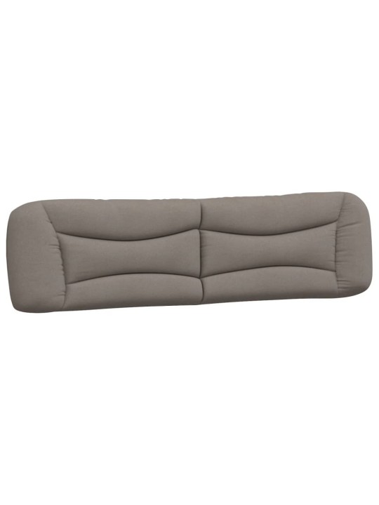 Rám postele s led osvětlením taupe 200 x 200 cm textil