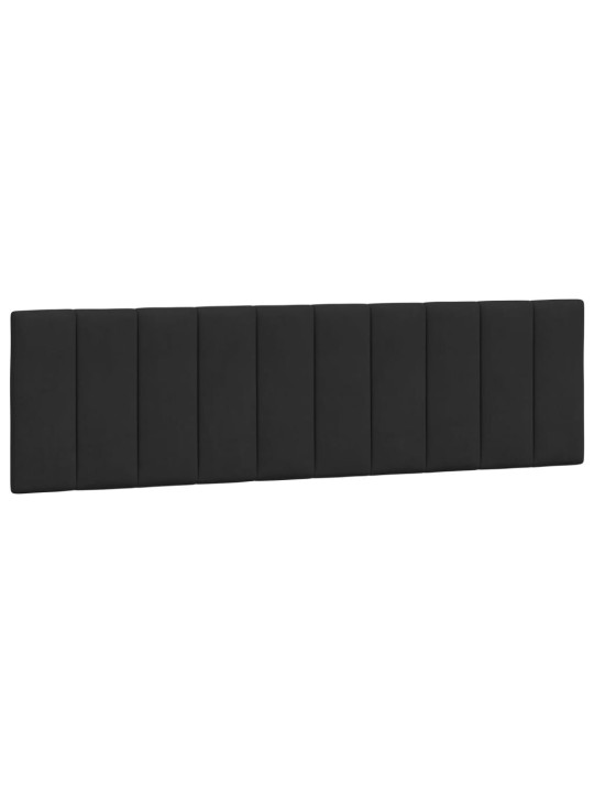 Rám postele s LED osvětlením černý 180 x 200 cm samet
