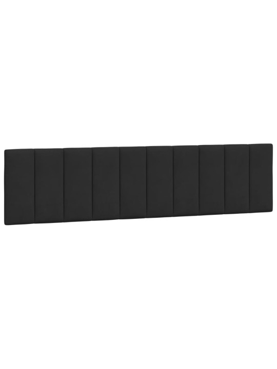 Rám postele s led osvětlením černý 200 x 200 cm samet