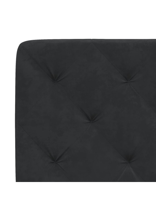 Rám postele s LED osvětlením černý 80 x 200 cm samet