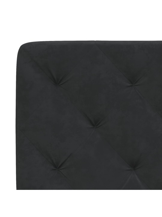 Rám postele s LED osvětlením černý 160 x 200 cm samet