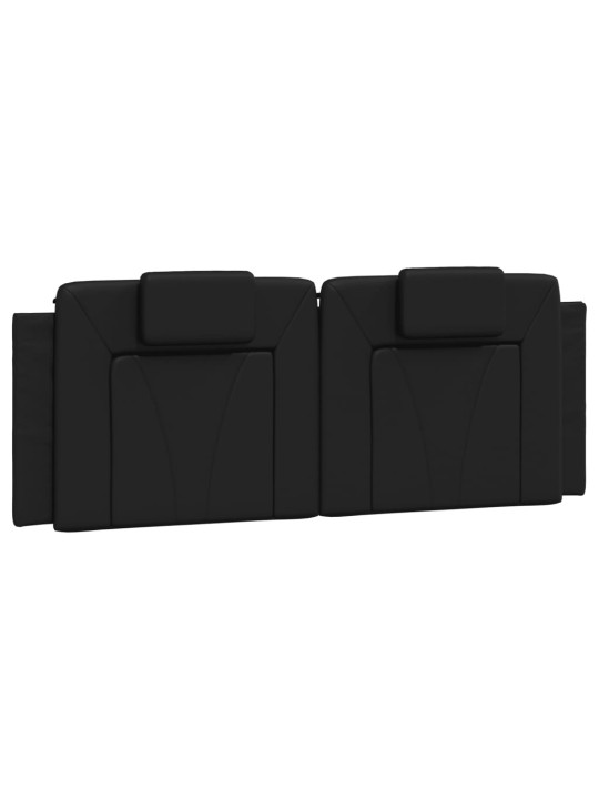 Rám postele s led osvětlením černý 140 x 190 cm umělá kůže