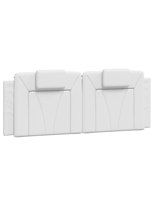 Rám postele s led osvětlením bílý 140 x 190 cm umělá kůže