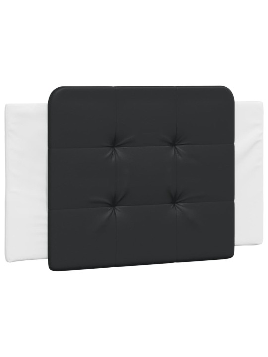Rám postele s led osvětlením bílý a černý 90x200 cm umělá kůže