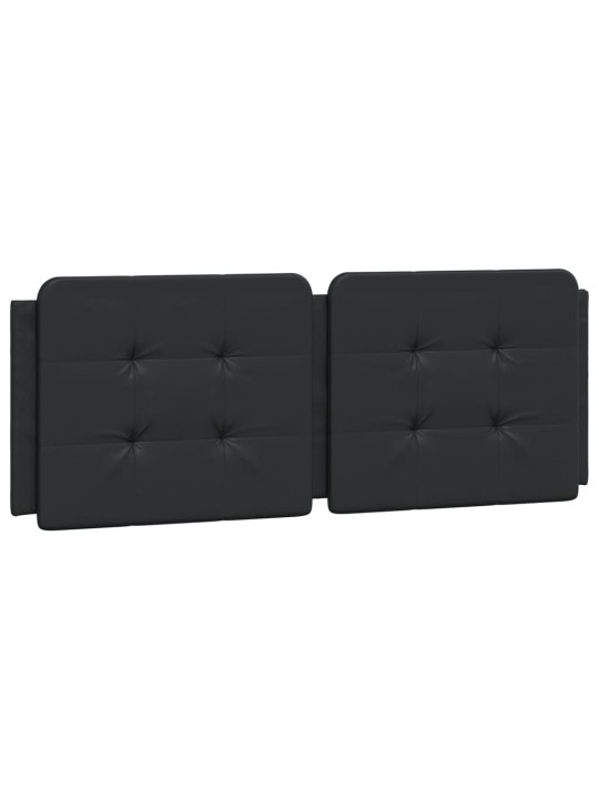 Rám postele s led osvětlením černý 120 x 200 cm umělá kůže