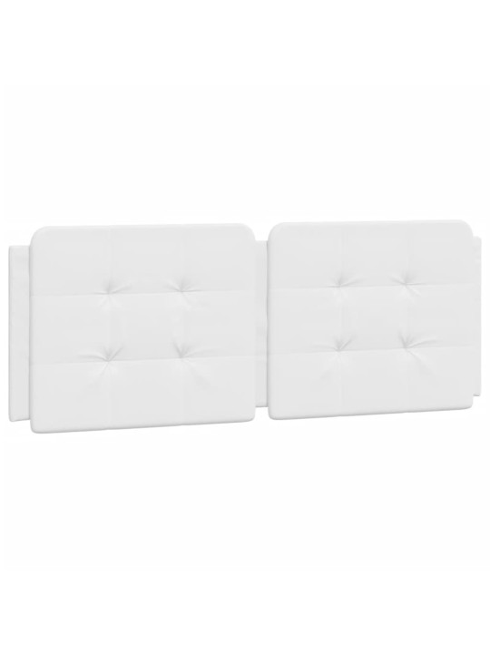 Rám postele s led osvětlením bílý 120 x 200 cm umělá kůže