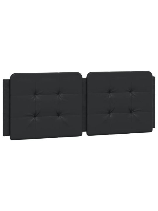 Rám postele s led osvětlením černý 140 x 190 cm umělá kůže