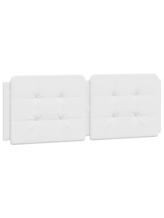 Rám postele s led osvětlením bílý 140 x 200 cm umělá kůže