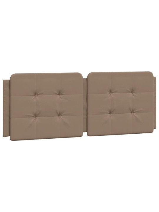 Rám postele s led osvětlením cappuccino 140 x 200 cm umělá kůže