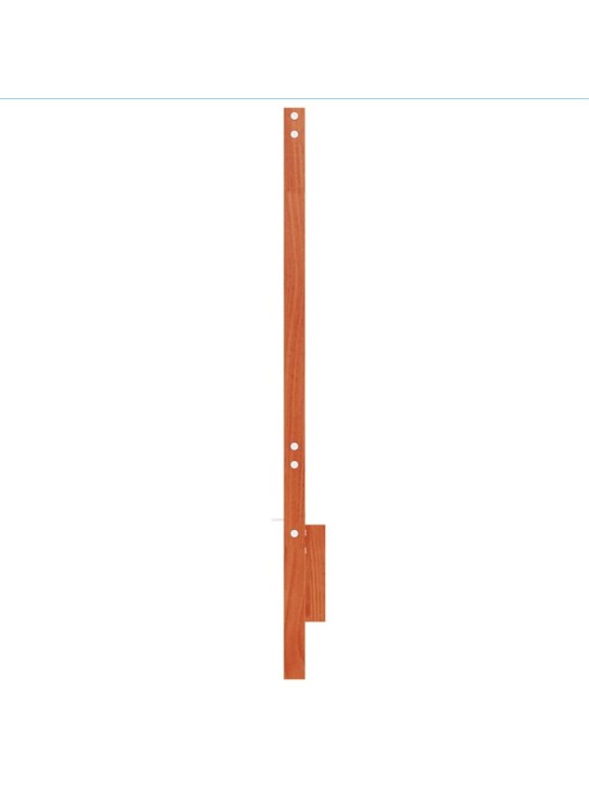 Čelo postele voskově hnědé 135 cm masivní borové dřevo