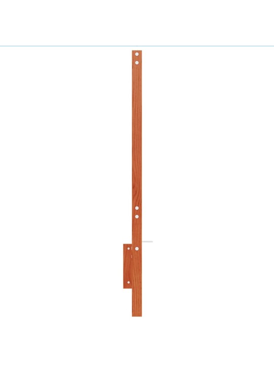 Čelo postele voskově hnědé 150 cm masivní borové dřevo