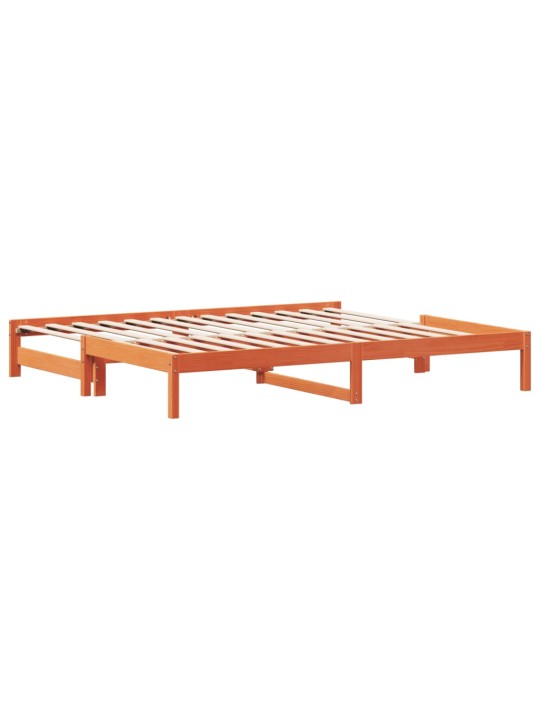 Válenda s přistýlkou voskově hnědá 90 x 190 cm masivní borovice