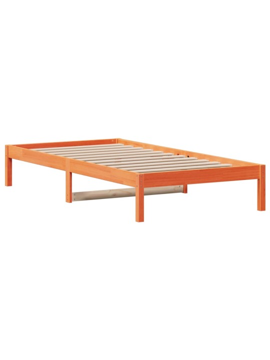 Válenda bez matrace voskově hnědá 90 x 200 cm masivní borovice