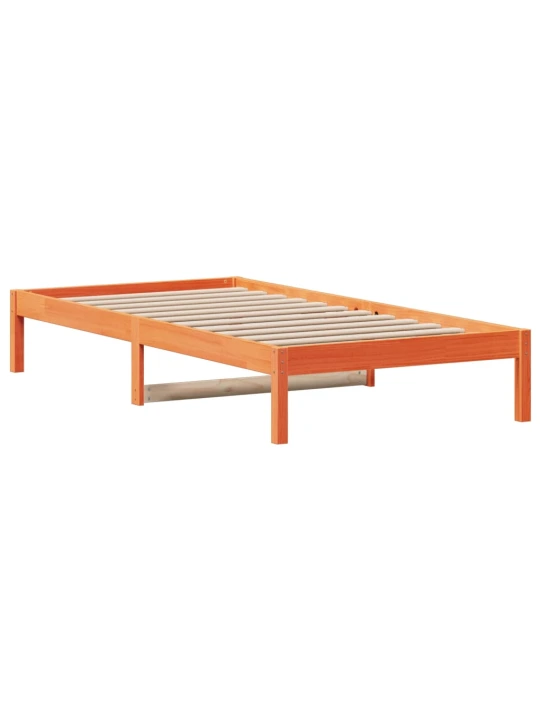 Válenda bez matrace voskově hnědá 90 x 200 cm masivní borovice