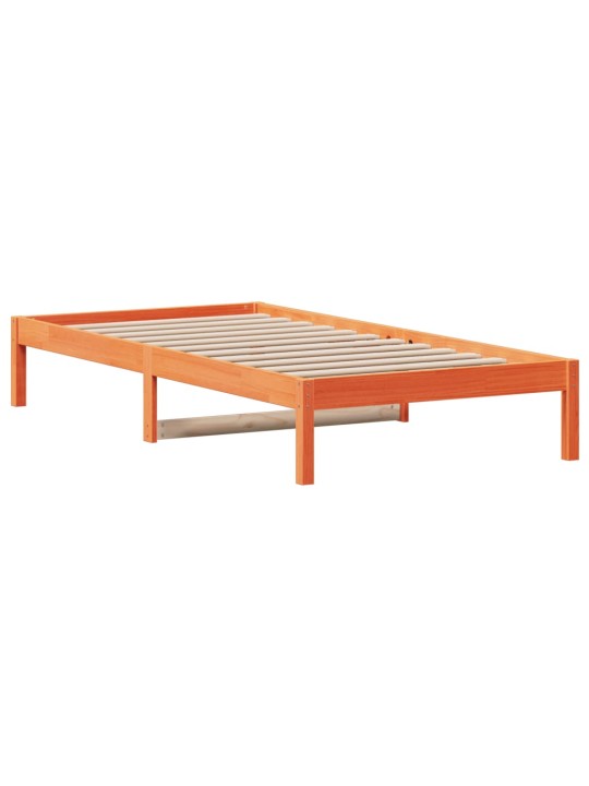 Válenda bez matrace voskově hnědá 80 x 200 cm masivní borovice