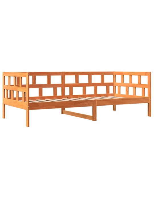 Válenda bez matrace voskově hnědá 90 x 200 cm masivní borovice