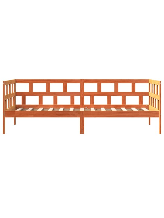 Válenda bez matrace voskově hnědá 90 x 200 cm masivní borovice