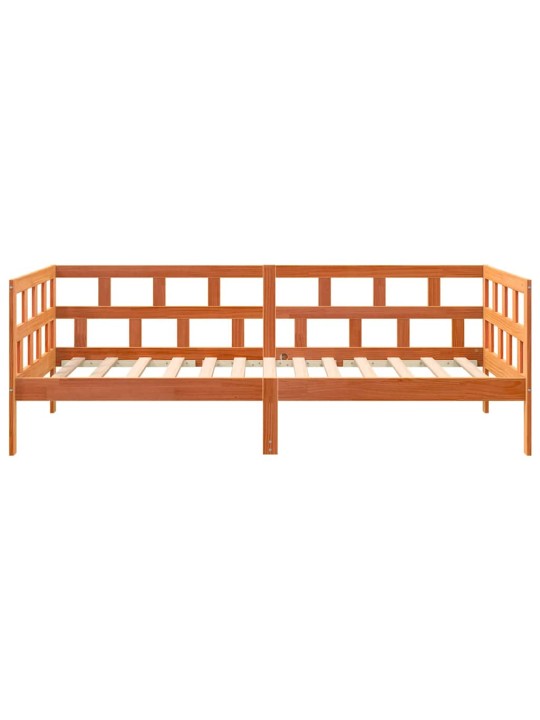 Válenda bez matrace voskově hnědá 90 x 190 cm masivní borovice