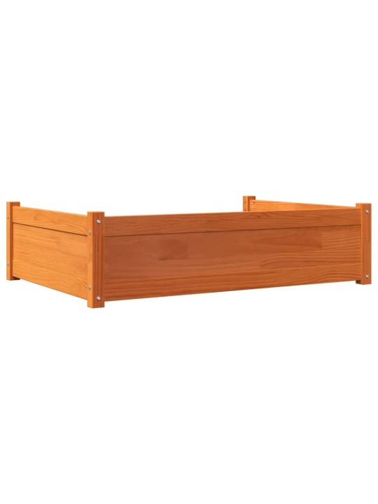 Pelíšek pro psy voskově hnědý 105,5x75,5x28 cm masivní borovice
