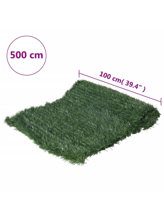 Plot z umělé trávy zelený 1x5 m