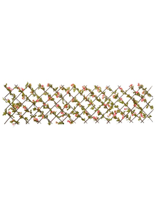 Treláže s umělým břečťanem roztahovací 5 ks růžové 180 x 60 cm