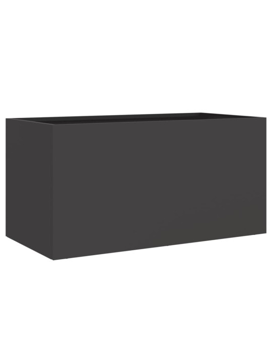 Truhlík černý 62 x 30 x 29 cm ocel