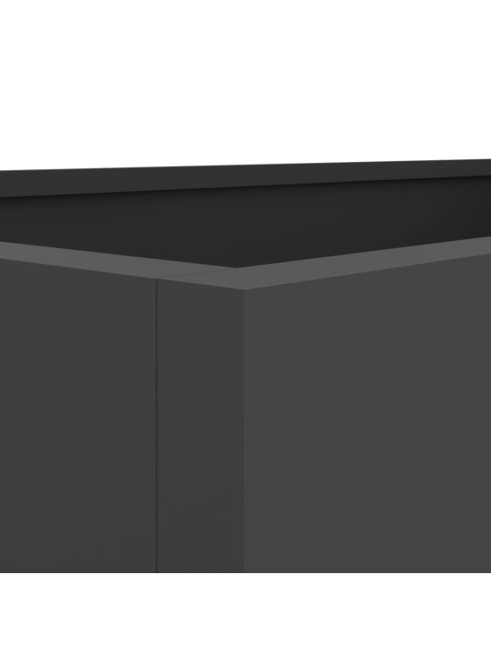 Truhlík černý 62 x 30 x 29 cm ocel