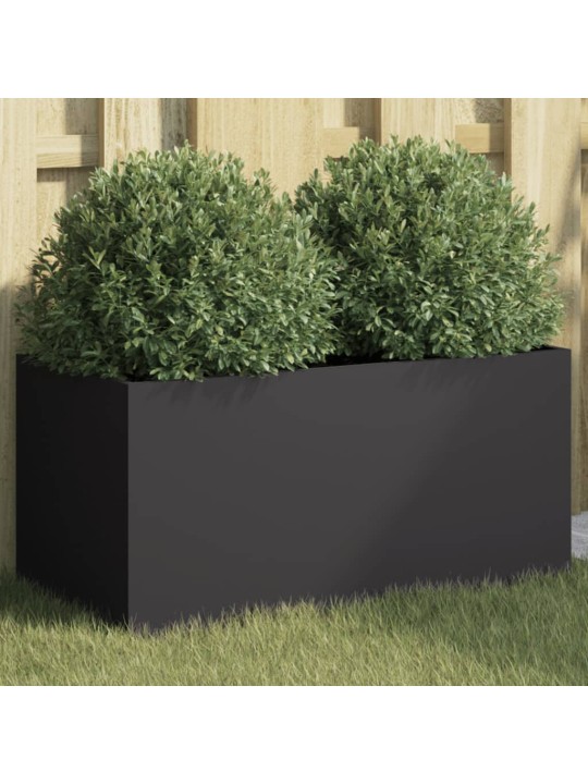 Truhlík černý 62 x 30 x 29 cm ocel
