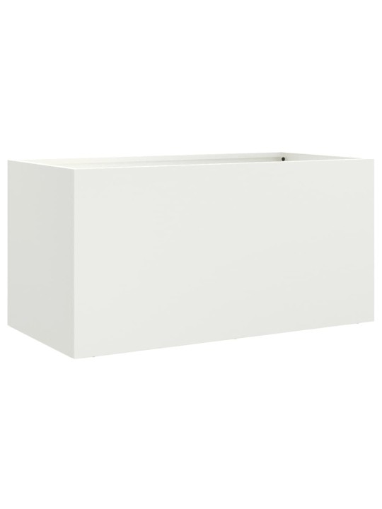 Truhlík bílý 62 x 30 x 29 cm ocel