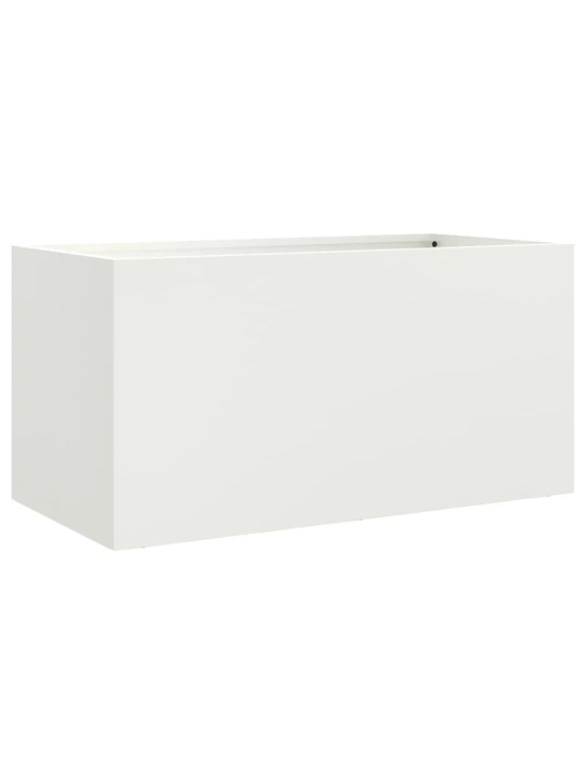 Truhlík bílý 62 x 30 x 29 cm ocel