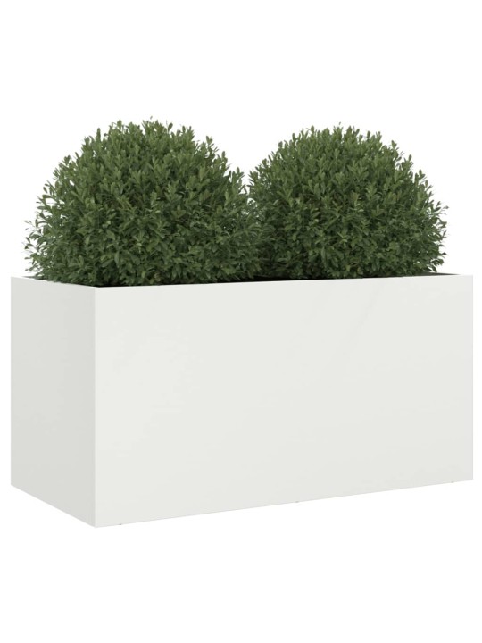 Truhlík bílý 62 x 30 x 29 cm ocel