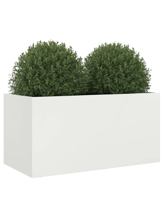 Truhlík bílý 62 x 30 x 29 cm ocel