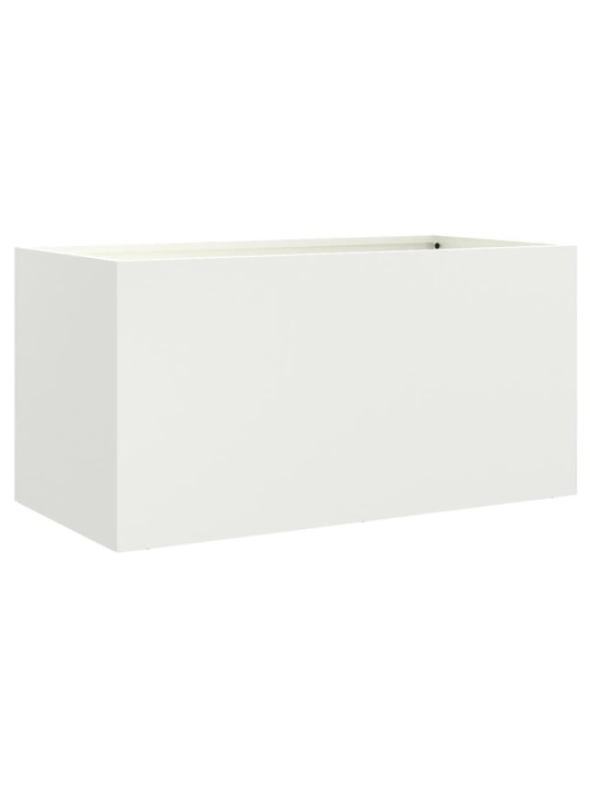 Truhlík bílý 62 x 30 x 29 cm ocel