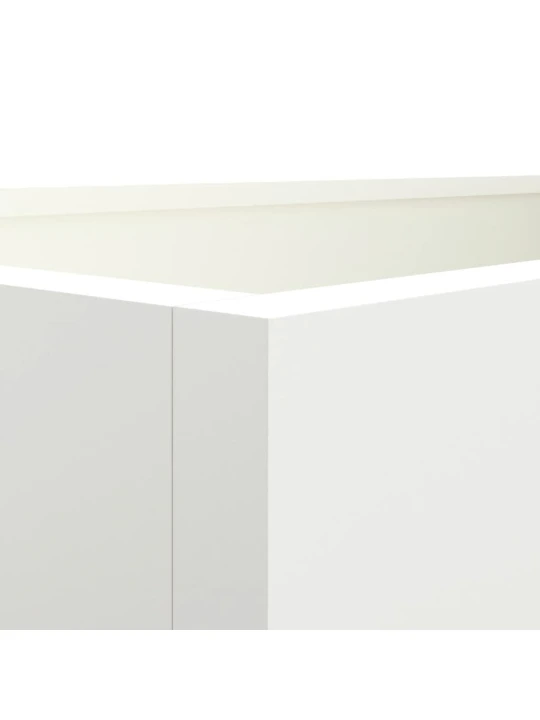 Truhlík bílý 62 x 30 x 29 cm ocel