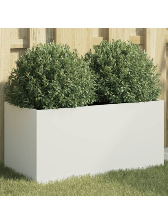 Truhlík bílý 62 x 30 x 29 cm ocel