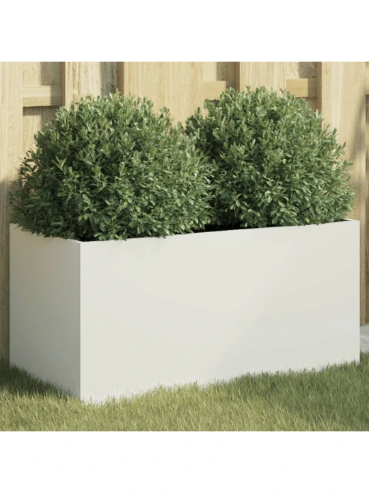 Truhlík bílý 62 x 30 x 29 cm ocel